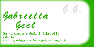 gabriella geel business card